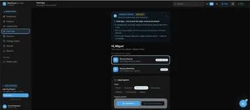 Pantalla de un proyecto entregado